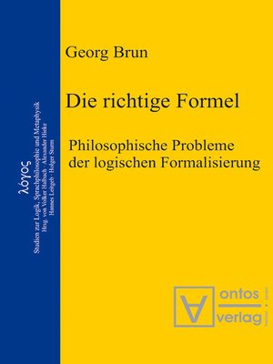 cover image of Die richtige Formel